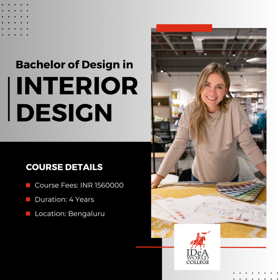Bachelor of Design in interior Design at IDeA World College, Bengaluru/Bangalore